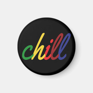 Imán Chica adolescente Chill Retro Colores