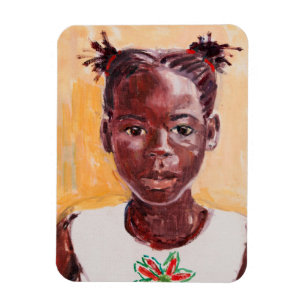 Imán Chica africano