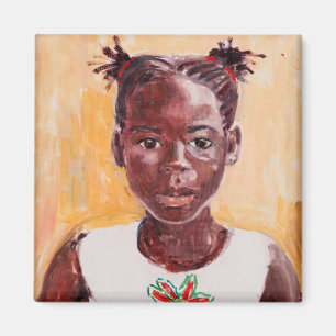 Imán Chica africano
