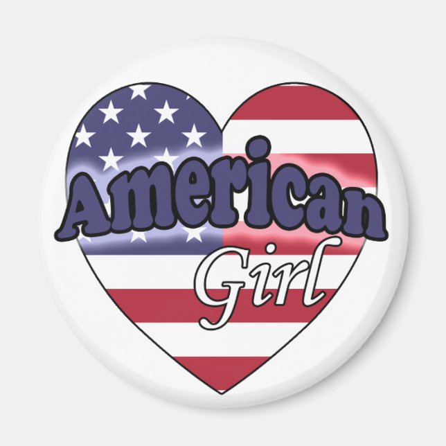 Imán Chica Americana (Frente)