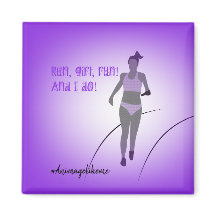 Chica Amputee Runner Magnet