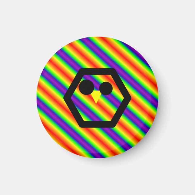 Imán Chica arcoiris (Frente)