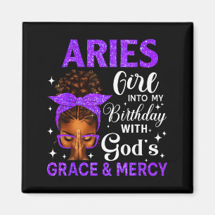 Imán Chica Aries Cumpleaños Bailando Mujeres Negras Afr