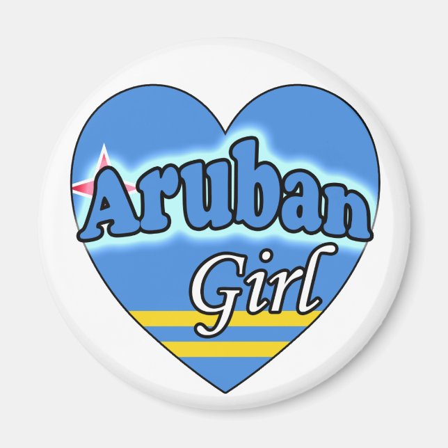 Imán Chica Aruban (Frente)
