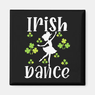 Imán Chica bailarina de danza irlandesa San Patricio