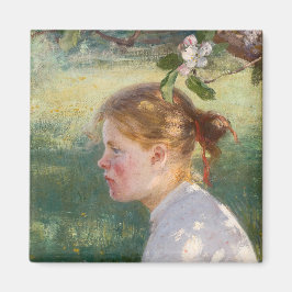 Imán Chica bajo el árbol de manzanas (por Danielson-Gam