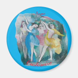 Imán Chica Ballerina Dancers Thunder_Cove
