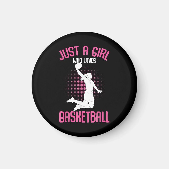 Imán Chica Baloncesto Mujeres (Frente)