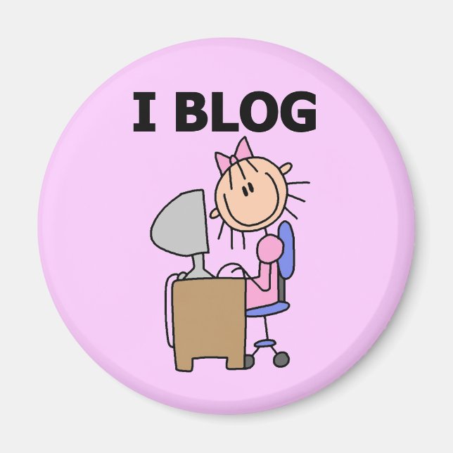 Imán Chica Blogger (Frente)