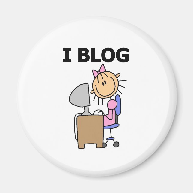 Imán Chica bloguera  (Frente)