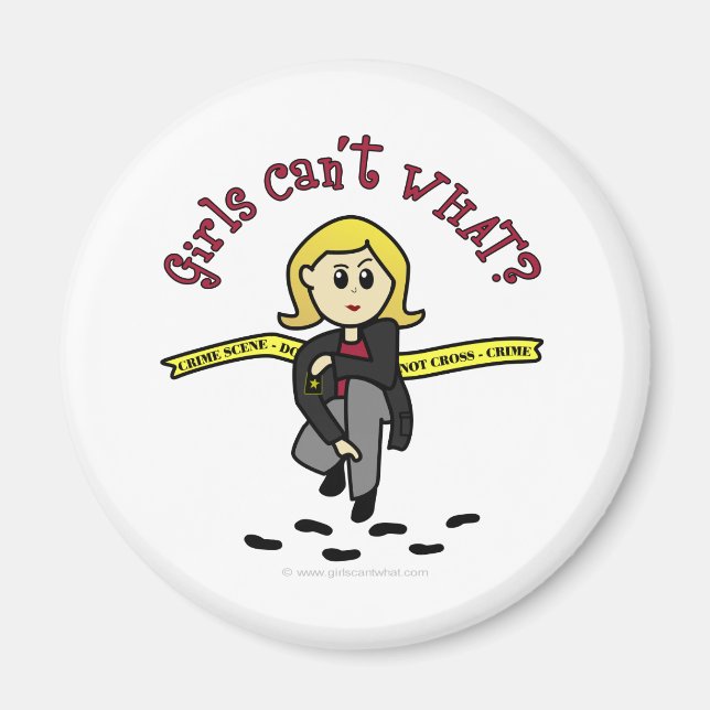 Imán Chica Blonde CSI (Frente)