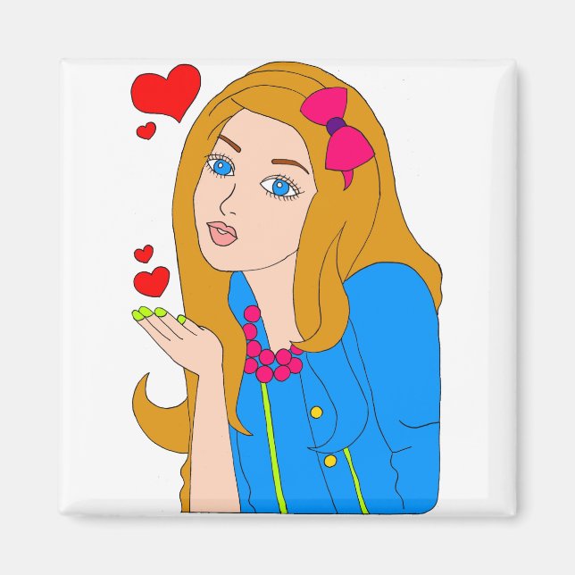 Imán chica bonito (Frente)