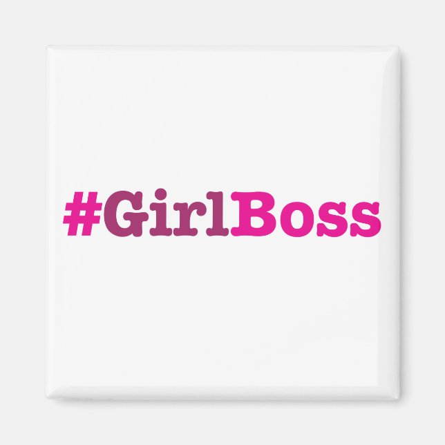 Imán Chica Boss Merchandise (Frente)