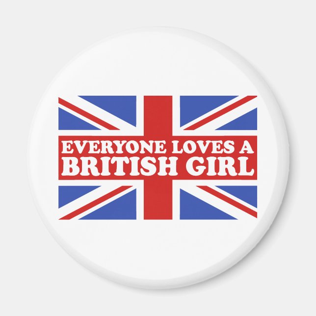 Imán Chica británico (Frente)