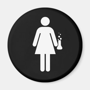 Imán Chica Científico