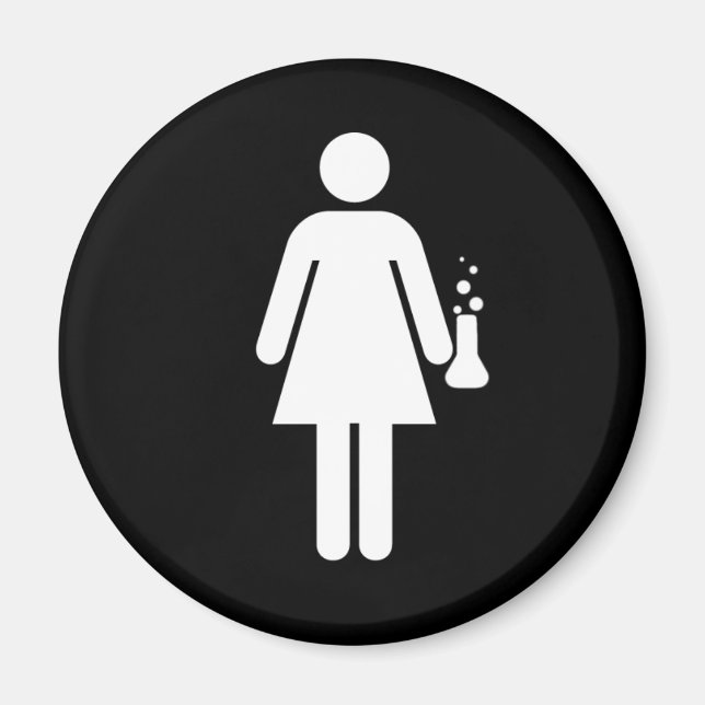 Imán Chica Científico (Frente)