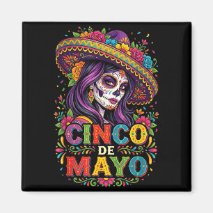 Imán Chica cinco de mayo fiesta mexicana 5 de mayo muje