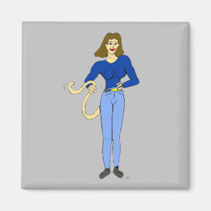 Imán chica con cola