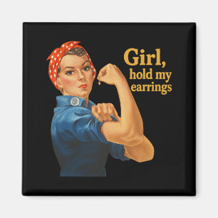 Imán Chica Con Mis Expresiones Contra Trump, Rosie The
