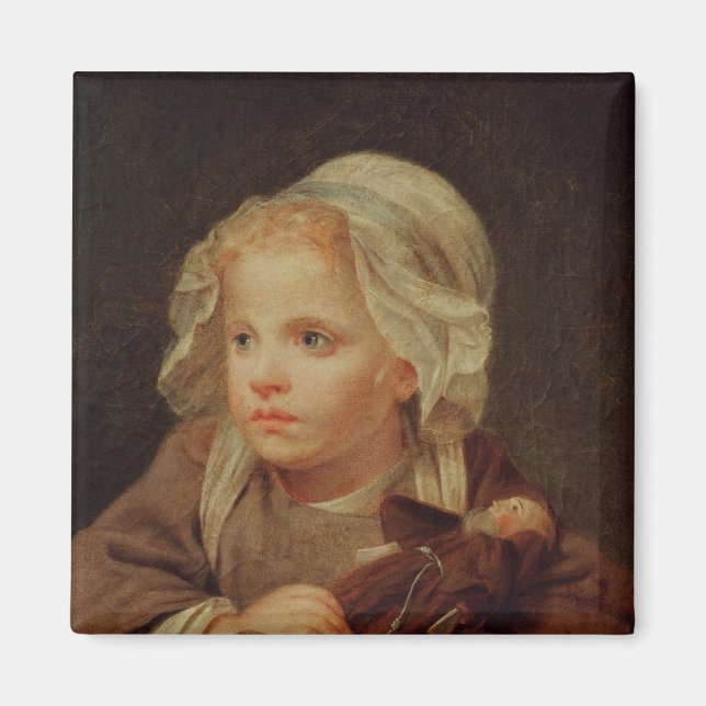 Imán Chica con muñeca (Frente)