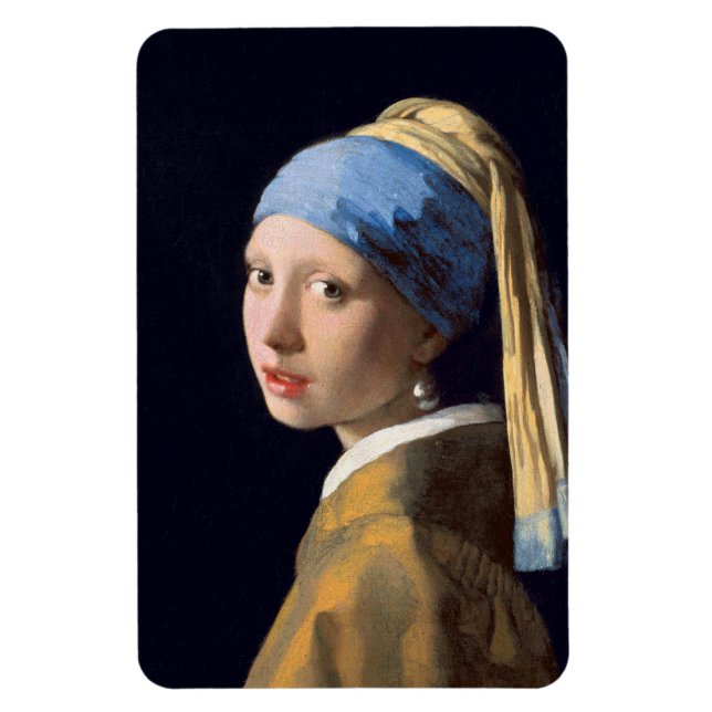 Imán Chica Con Perla De Johannes Vermeer (Vertical)