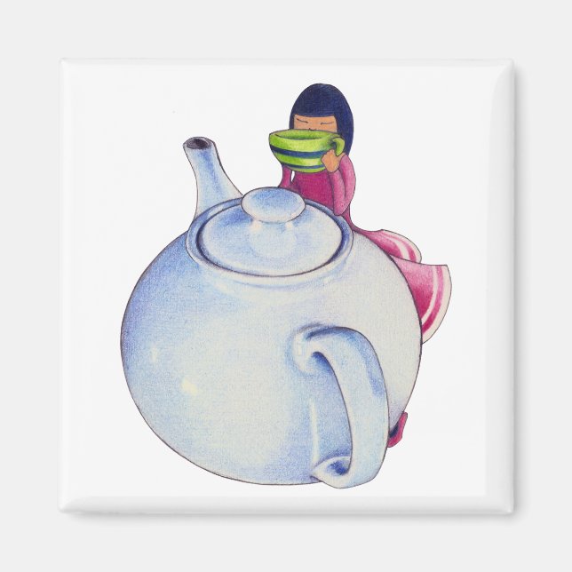 Imán Chica con Tea Magnet (Frente)