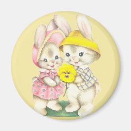 Imán Chica conejo + niño