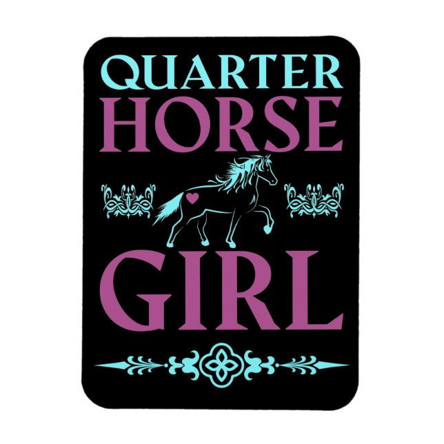Imán Chica Cute Quarter Horse (Vertical)