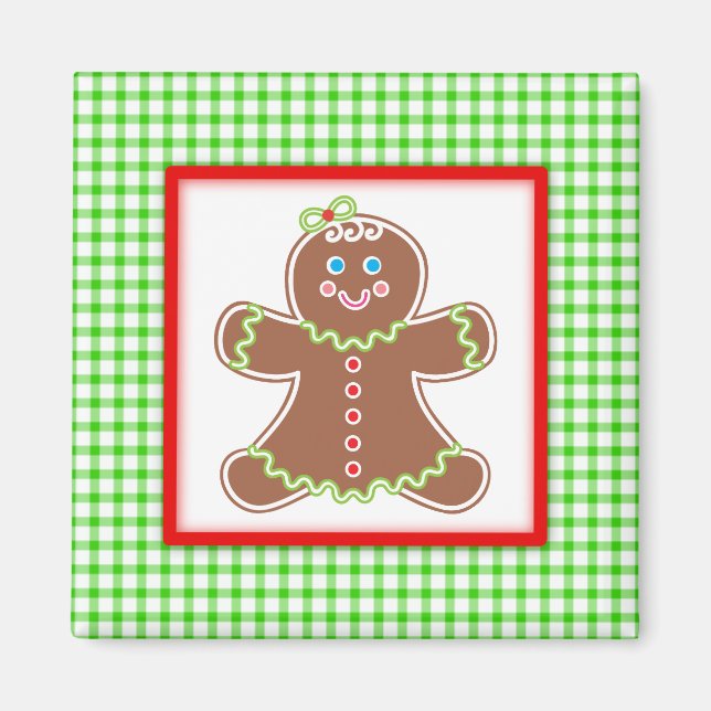 Imán Chica de amigos de Gingerbread (Frente)