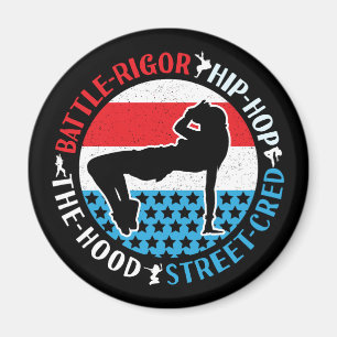 Imán Chica de bailarina de Hip-Hop de break Dance