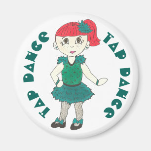 Imán CHICA de bailarina de regalo de regalo de regalo d