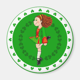 imán Chica de baile irlandés