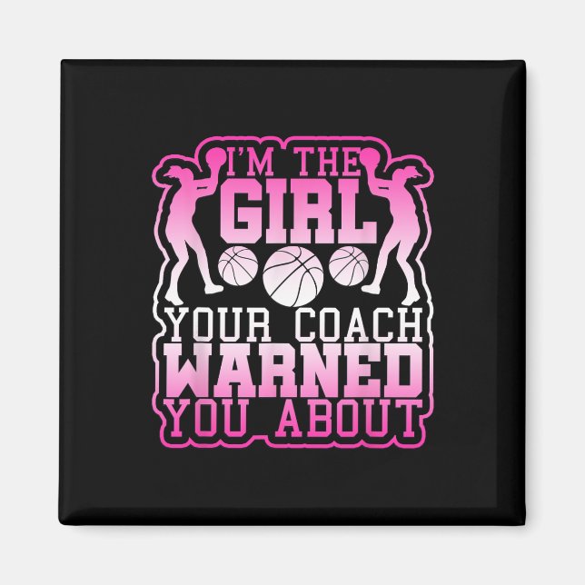 Imán Chica de baloncesto Su entrenador le advirtió sobr (Frente)
