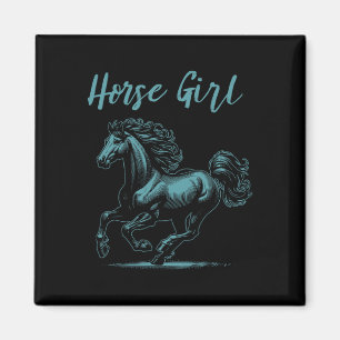 Imán Chica de Caballos Jinete Ecuestre