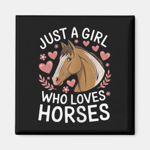 Imán Chica De Caballos Tan Solo Un Chica Que Ama A Los 