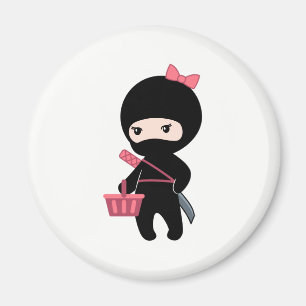 Imán Chica de compras Ninja