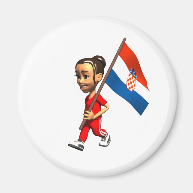 Imán Chica de Croacia (Frente)