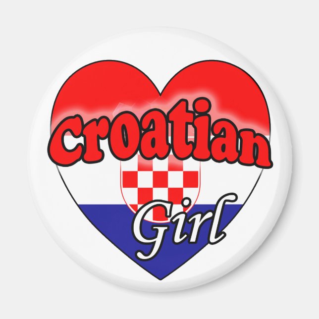 Imán Chica de Croacia (Frente)