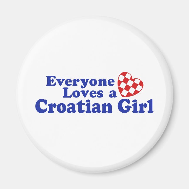 Imán Chica de Croacia (Frente)