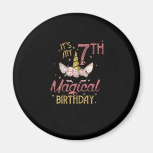 Imán chica de cumpleaños de 7 años de edad regalo Unico