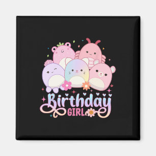 Imán Chica de cumpleaños  Squish Squad Mallow Chicas ab