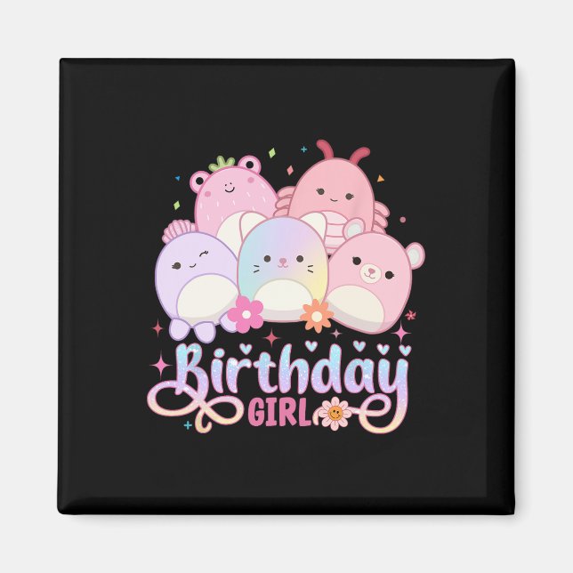 Imán Chica de cumpleaños  Squish Squad Mallow Chicas ab (Frente)