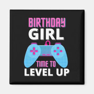 Imán Chica De Cumpleaños Tiempo Para Elevar El Nivel De