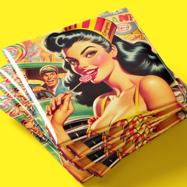 Imán Chica de dulces retro (Subido por el creador)