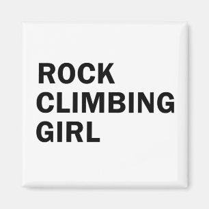 Imán Chica de escalada de rocas