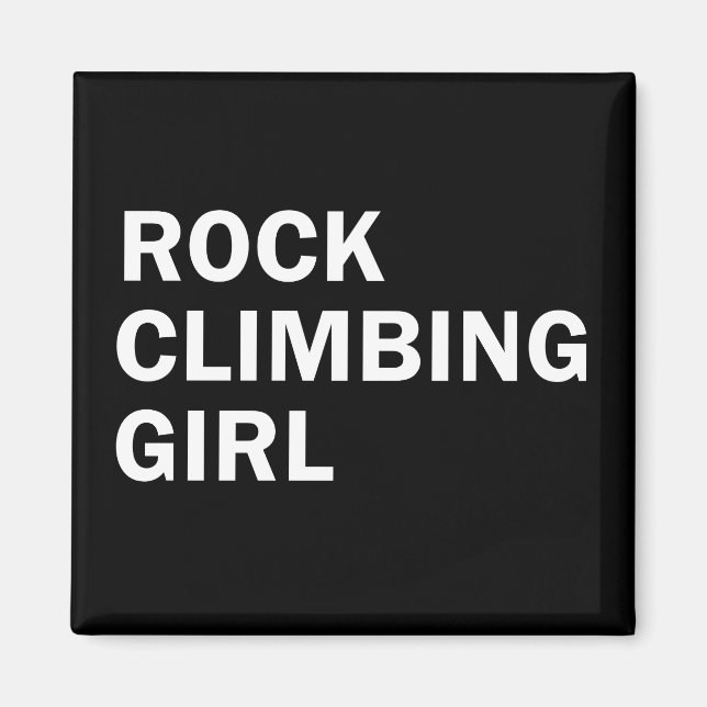 Imán Chica de escalada de rocas (Frente)