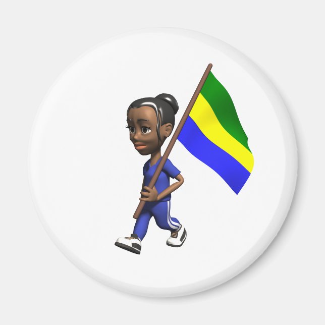 Imán Chica de Gabón (Frente)