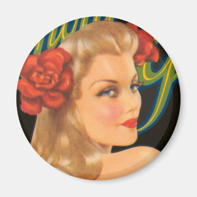 Imán Chica de glamour (Frente)