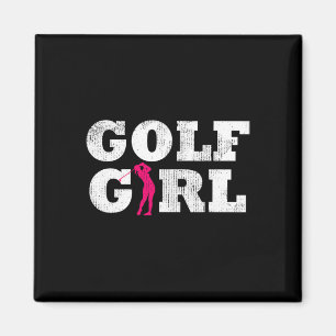 Imán Chica de Golf Jugadora de Golf Silueta Deporte G