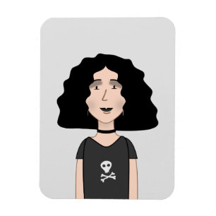 Imán chica de gótico